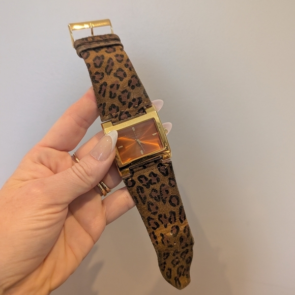 Joan Rivers Gold and Brown Watch with Bold Design - Picture 7 of 11